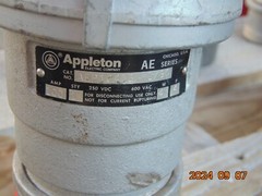 Appleton AEP10453 Clamping Ring Plug Weatherproof 100A 4W 4P PIN / SLEEVE