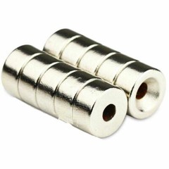 5-100pcs N35 12mm x 3mm Hole 4mm Strong Countersunk Ring Discs Rare Earth Magnet