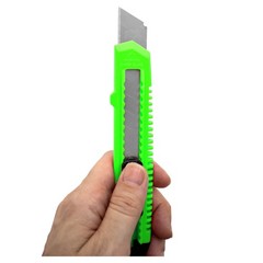 10 Safety Box Cutter Utility Knife Retractable Snap off Razor Blade PINK GREEN