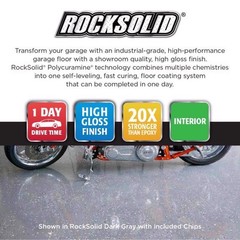 Rust-Oleum 60003 RockSolid Gray Garage Floor Coating Kit 76 oz