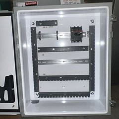 nVent HOFFMAN A242008LP Junction Box,Panel Mount,Steel,Gray/White,24x20x8 In,NEM