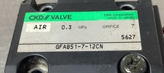 CKD Solenoid Valve GFAB51-7-12CN 0.3Mpa Orifice 7. 6C-6