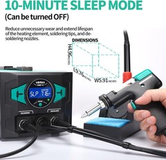 Soldering Iron Desoldering Station Kit with Upgraded Desolder Tool, 110W EVO Sol