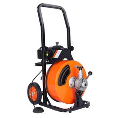 VEVOR Drain Cleaner Machine Electric Drain Auger 100 FT x 1/2 In Auto Feed
