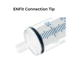 60cc | 60ml BASIK ENFit Feeding Reusable Syringe Silicone O-ring 5/pak Enteral