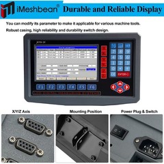 US 2/3Axis Digital Readout DRO Display Linear Scale Encoder for Bridgeport Mill