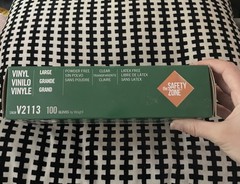 Safety Zone Vinyl Exam Gloves Clear Large [Box of 100] GVP9-sm-1c Latex Free
