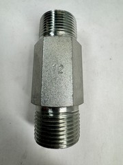 HEX NIPPLE 3/4″ Male NPT Thread x 3″ Long, Plated