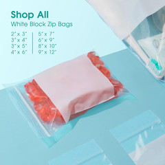 Spartan Industrial – 2″ X 3″ Plastic Zip Bags With Writable White Block (1000…