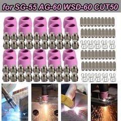 120pcs Plasma Cutter Torch Consumables Kit 60Amp for SG-55, AG-60, WSD-60 CUT50