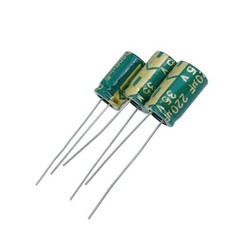 20pcs 35V 220UF Capacitor 8x12mm(0.31×0.47in) High Frequency Aluminum