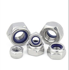 1/5/20 Pcs M6-M20 Fine Pitch Nyloc Nuts Nylon Insert Lock Nut 0.75mm-1.5mm