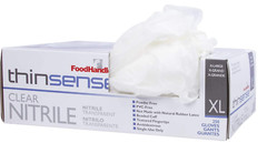 FoodHandler 103-TS18-CLR Thinsense Nitrile XL Gloves Clear (Case of 1000)
