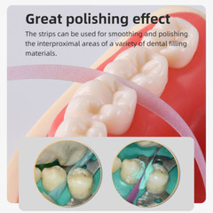 Dental Abrasive Polishing Strips Finishing Polishing Coarse Medium Fine 6M/roll