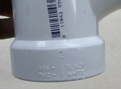 Lot of 3 – 2″ x 1-1/2 Y Wye PVC Fitting Schedule 40 Fitting – Slip x Slip x Slip