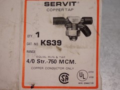 BURNDY KS39 Servit Split Bolt connector 4/0 str-750 NEW