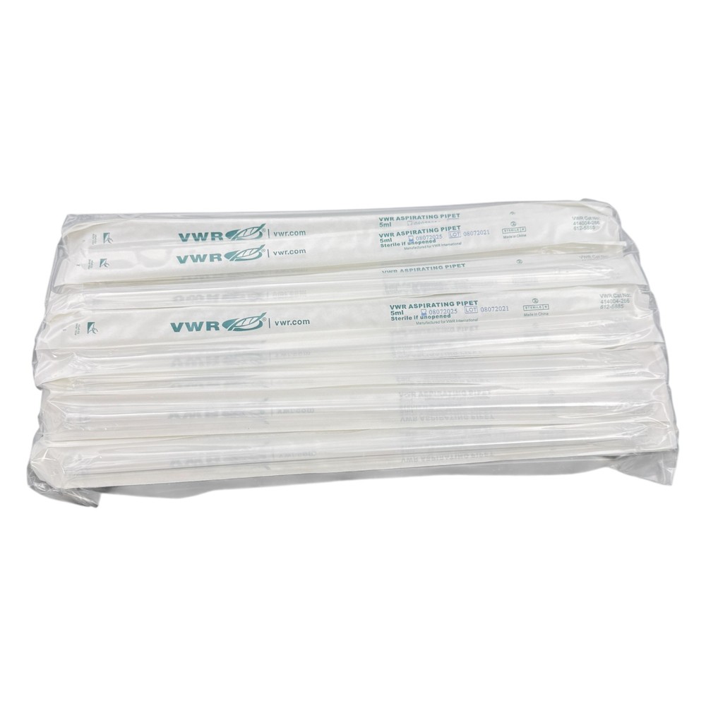 EXPIRED VWR North American Aspirating Pipette,PS, 5ML Sterile 200 CS 414004-266