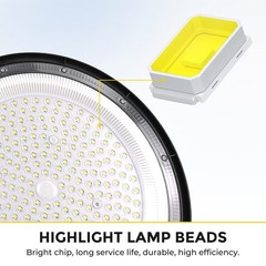 2 Pack 500W UFO LED High Bay Light Shop Industrial Commercial Factory Warehouse