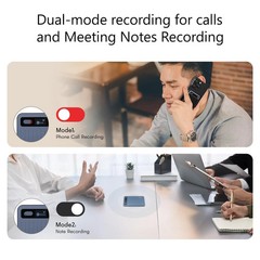 64GB ChatGPT AI Recorder, Dual Mode Calls & Meeting, 140 Languages Voice to Text