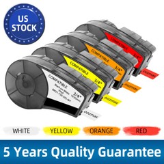 For Brady BMP21-PLUS M21-750-595-WT M21-750-499 Label Cartridge Black/White 3/4″
