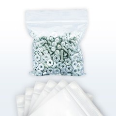 UOFFICE 1000 Reclosable Clear Poly Bags 5″x8″, 2 Mil Resealable Bags