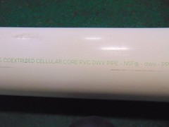 PVC Pipe – 6″ x 10′ – SCH40 – Plain End – Plastic Pipe, Industrial Tubing