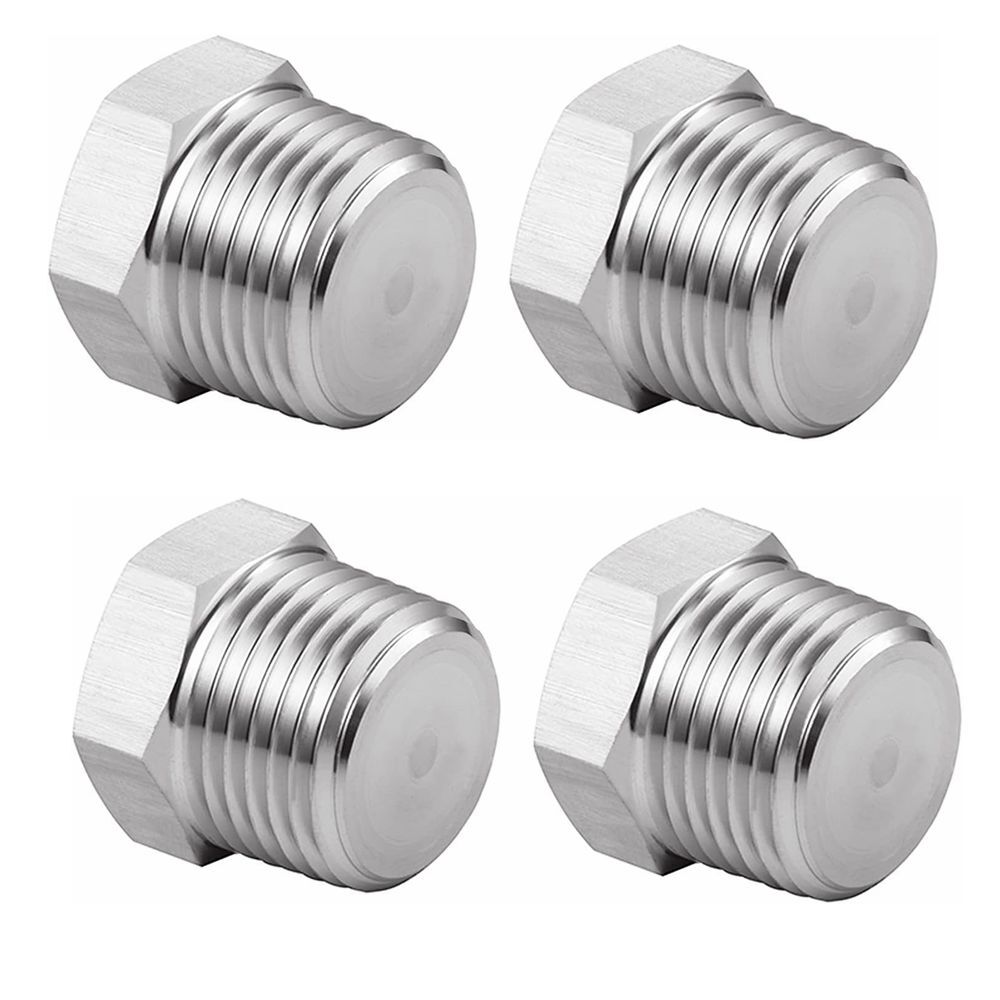 Outer Hex Head Thread Pipe Plug Fitting NPT Male 304 Stainless Steel C263