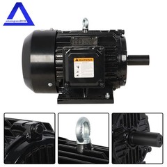 Electric Motor 5 HP 3 Phase 1800 RPM 184T Frame TEFC 230/460 Volt Severe Duty US