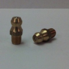 1/4-28 UNF Straight Brass Grease Zerk Nipple Fitting 5 pcs