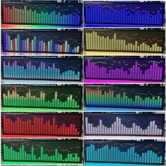 Full Color Music Spectrum Display Rhythm Light 3U with Mounting Bracket