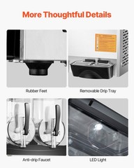 Uimoso Dual 12L Tank Frozen Beverage Machine for Slushies and Smoothies
