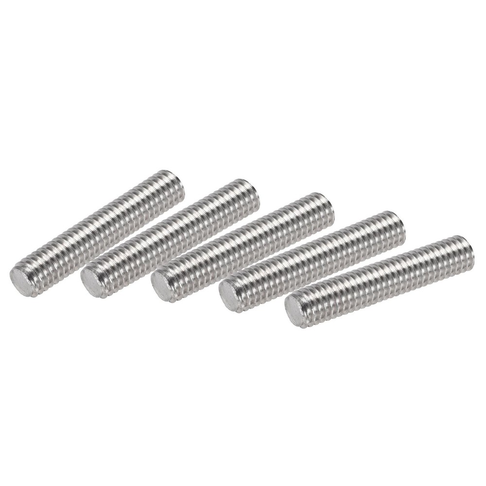 10pcs M6 x 30mm Fully Threaded Rod 304 Stainless Steel Right Hand 1.0mm Pitch