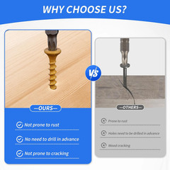 Outdoor Wood Deck Screw Kit, Bronze Rust-Resistant Epoxy Coated, T25 Star Drive