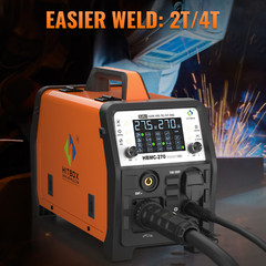 Compact 6in1 Aluminium Welder 200A Gas Gasless MIG Stick TIG Spot Cut Equipment