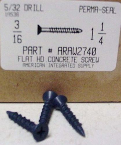 3/16X1-1/4 FLAT HEAD PHILLIPS CONCRETE SCREWS (300)