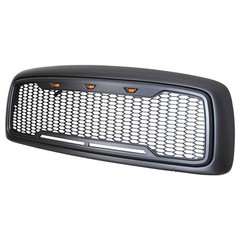 ABS Upper Front Grille Charcoal Amber LED 02-05 Ram 1500 2500 3500