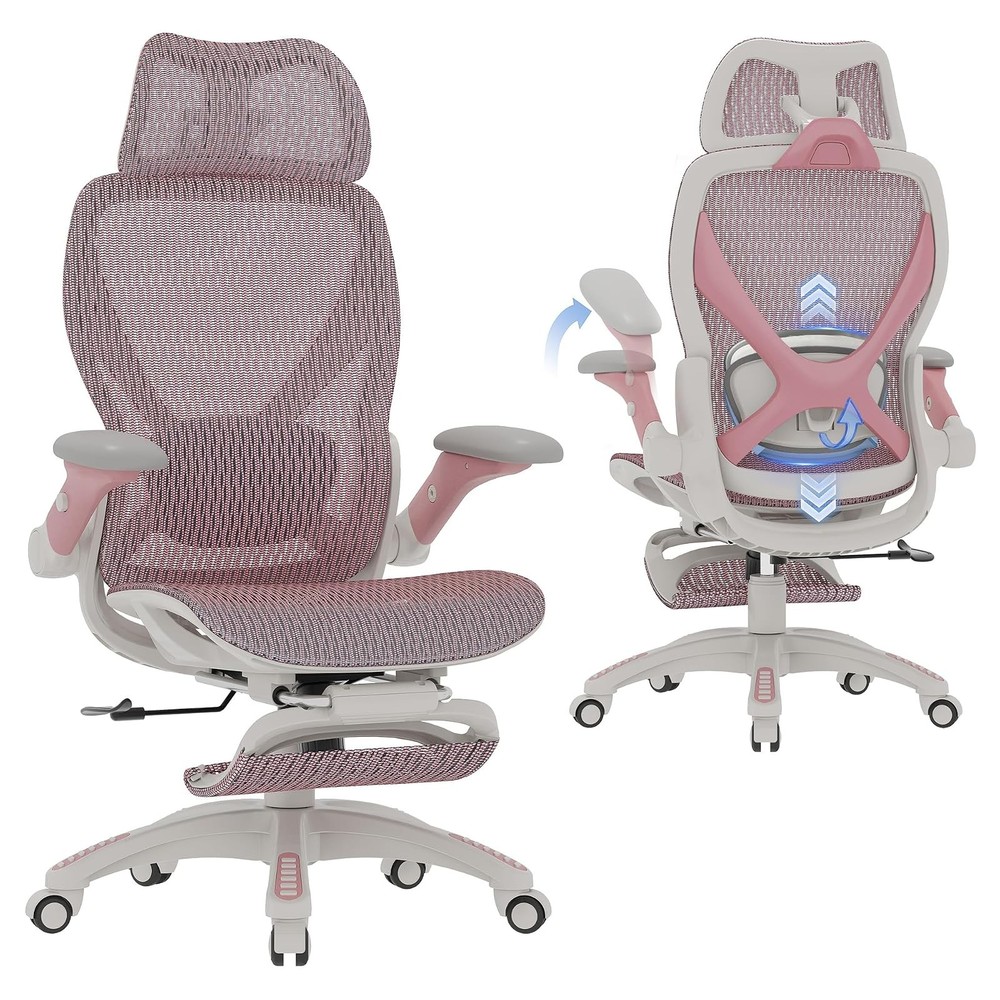 Mesh Office Chair ELABEST X100 Ergonomic Footrest