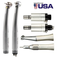 Self-power LED E-generator Dental High speed/ Low Speed Handpiece kit 2/4Hole