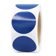 Circle Dot Stickers | 2″ Inches Round – 500 Pack | Pick One Color