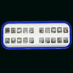 10 kits dental orthodontic metal bracket brace mini roth 018 345 hooks 20pcs/kit