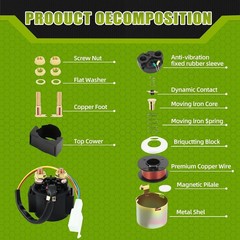 Solenoid Starter Relay for 4-Stroke 50cc 70cc 90cc 100cc 150cc 200cc 250cc ATV 4