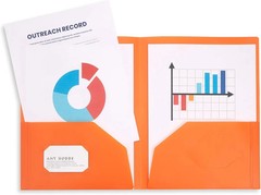 Blue Summit Supplies-Multicolor Two Pocket Plastic Folders-6 Pack