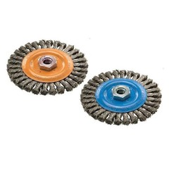 Walter 13L614 6 x 0.37 x 0.62 in. Stainless Steel Knot Wire Wheel Brush