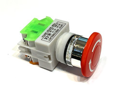 4 Pieces Emergency stop switch red button 4 screw 600v 10a 22mm nc no on/off A5