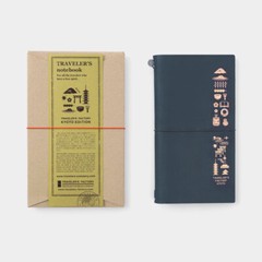 NEW Traveler’s Factory Leather Cover Notebook KYOTO LIMITED EDITION Blue