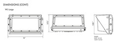 135W LED Large Wall Pack 15550 Lm 5000K Outdoor Security Light Dark Bronze SLG