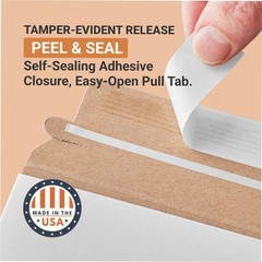 Flat Mailers 11″x13.5″ – 100-Pack Durable Rigid Envelopes for Shipping & Storage