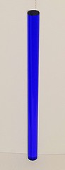 CLEAR BLUE TRANSLUCENT ACRYLIC PLEXIGLASS LUCITE ROD 1” DIAMETER 12” INCH LONG