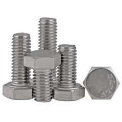 M12 x 1.0 Fine Thread 304 Stainless Steel Hex Head Bolts Hex Cap Screws DIN 933