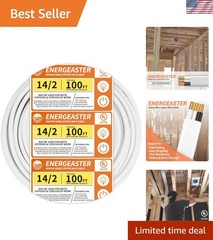 Solid Indoor 14/2 W/G NMB Cable 100ft Coil，Electrical Wire 14 Gauge Wire 2 Co…